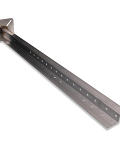 End profile 1100/35 SST w/bottom plate w/shackle rh